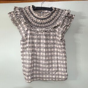 LOFT cinched neck blouse. XS